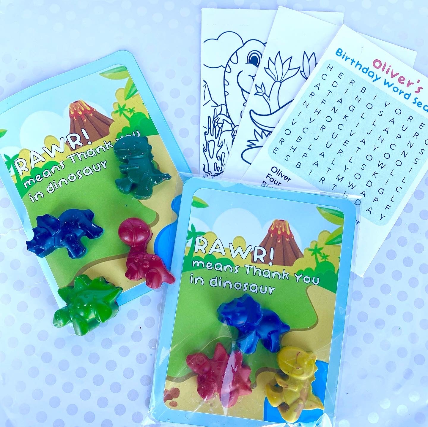 Themed Crayon Set with Activity Sheets